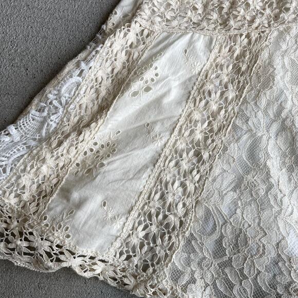 Kimchi Blue Laney Spliced Lace Slip Dress NWT boho dainty cottage fairy | Size L - Picture 4 of 8